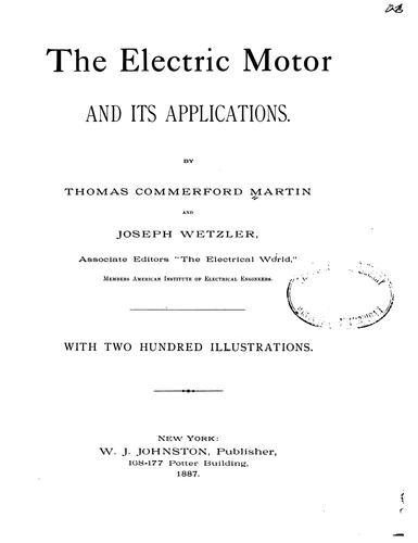 The electric motor and its applications
