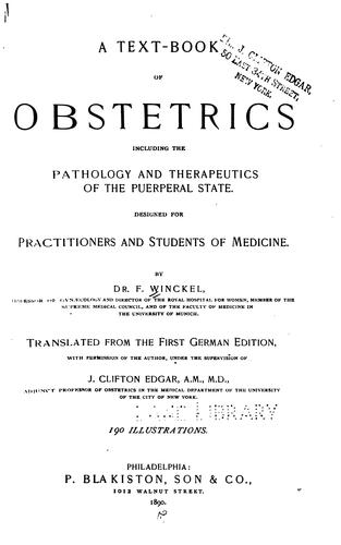 A text-book of obstetrics