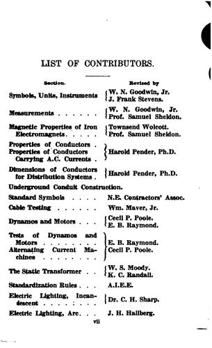 Electrical engineer's pocket-book