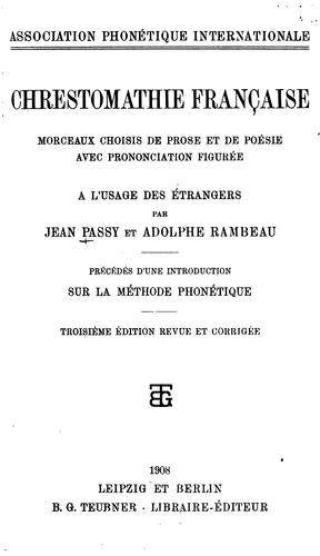 Chrestomathie française