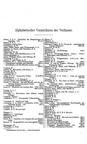 Katalog der Bücher in deutscher Sprache, welche in der Oeffenlichen Bibliothek der Stadt Milwaukee zu finden sind
