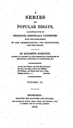 A series of popular essays