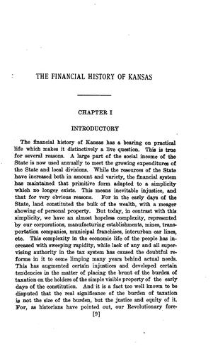 The financial history of Kansas