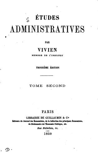 Études administratives