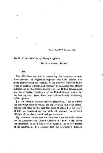 Boundary agreements in force between the Argentine Republic and Chili