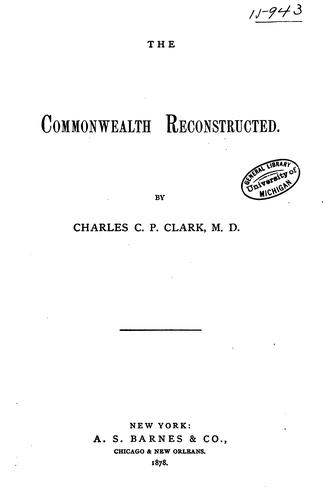 The commonwealth reconstructed