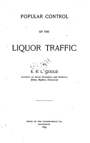 Popular control of the liquor traffic