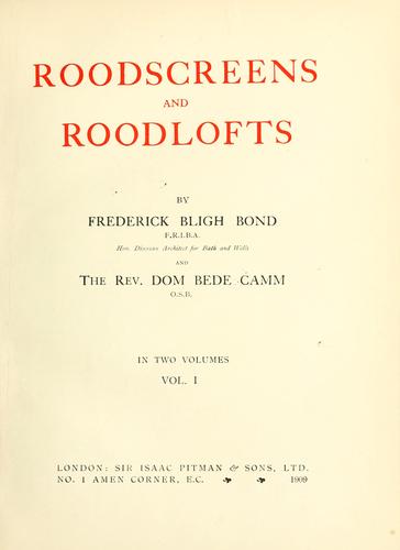 Roodscreens and roodlofts