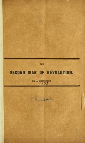 The second war of revolution