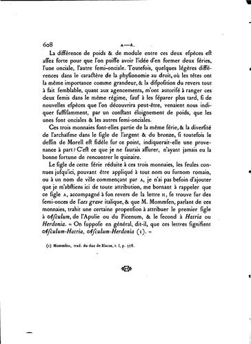 Recherches sur la monnaie romaine depuis son origine jusqu'à la mort d'Auguste