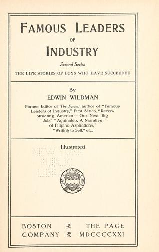 Famous leaders of industry