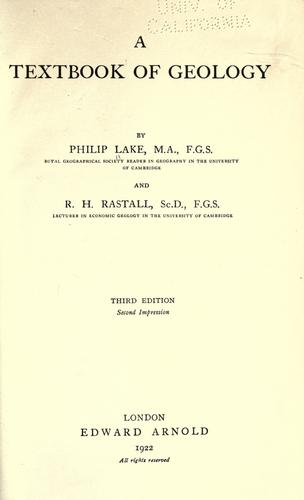 A text-book of geology