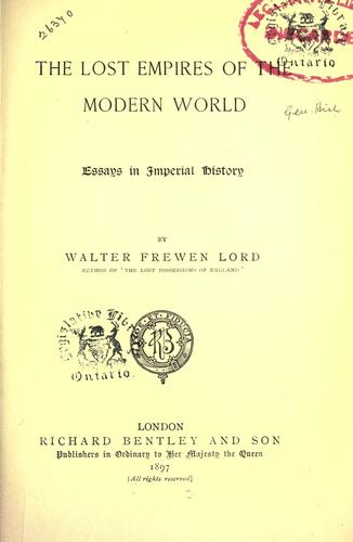 The lost empires of the modern world