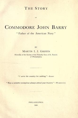 The story of Commodore John Barry
