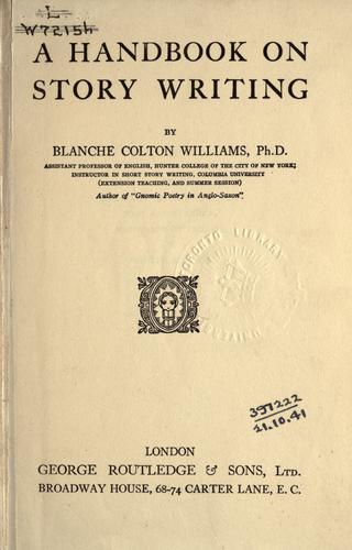 A handbook on story writing