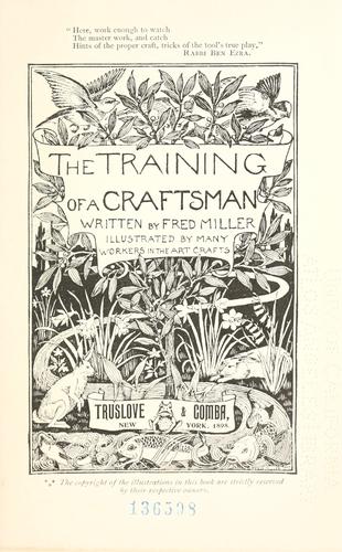 The training of a craftsman