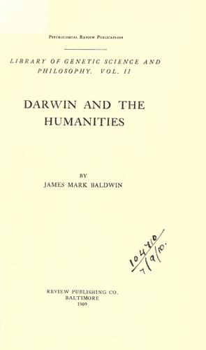 Darwin and the humanities