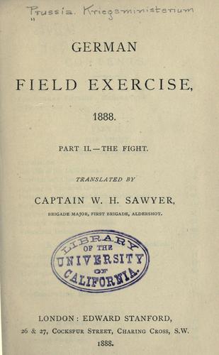 German field exercise, 1888