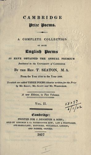 Cambridge prize poems