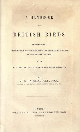 A handbook of British birds