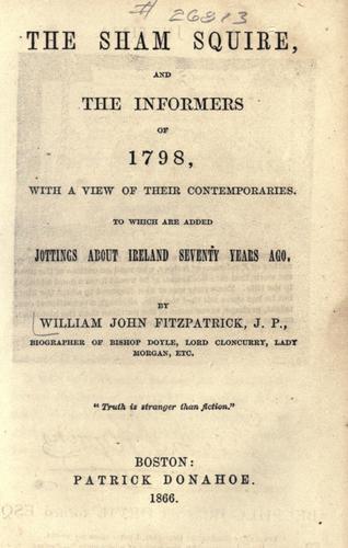 "The Sham Squire" and the informers of 1798