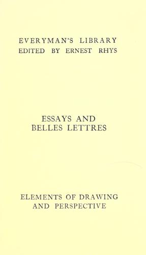 The elements of drawing & the elements of perspective