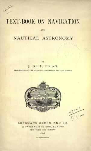 Text-book on navigation and nautical astronomy