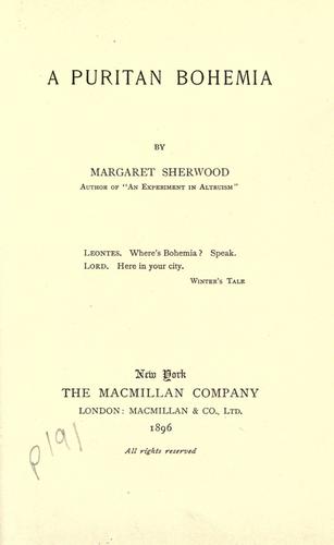 A Puritan Bohemia
