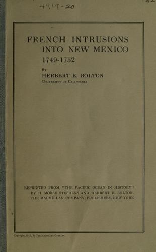 French intrusions into New Mexico, 1749-1752