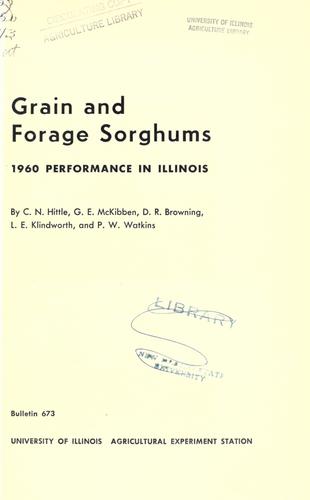 Grain and forage sorghums