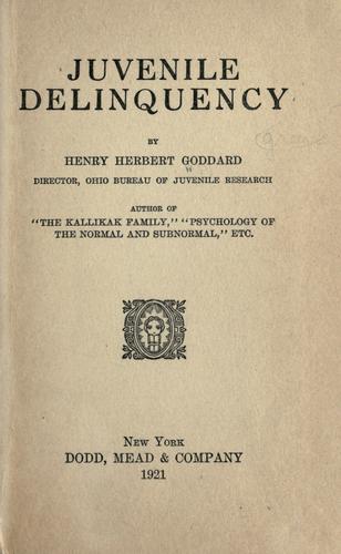 Juvenile delinquency
