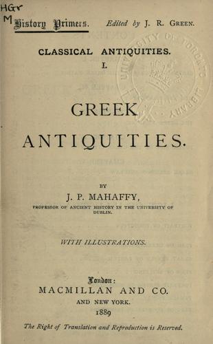 Greek antiquities