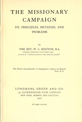 The missionary campaign