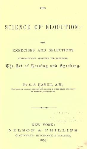 The science of elocution
