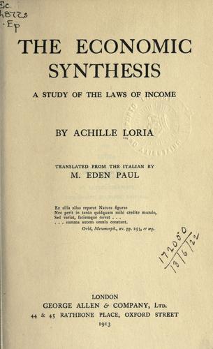 The economic synthesis