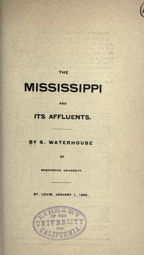 The Mississippi and its affluents