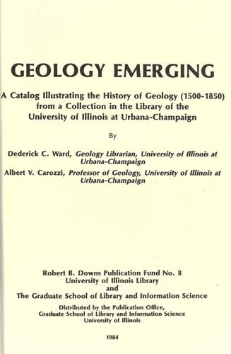 Geology emerging