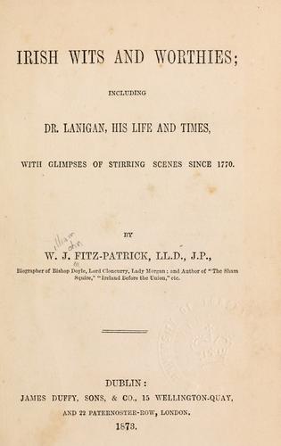 Irish wits and worthies