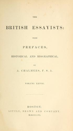 The British essayists