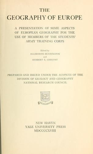 The geography of Europe