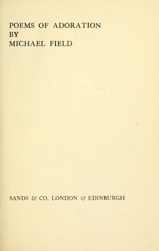 Poems of adoration
