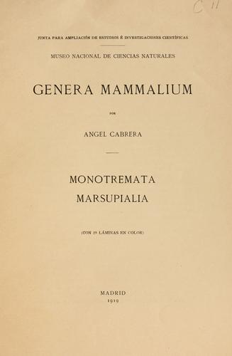 Genera mammalium