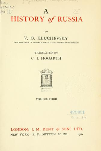 A  history of Russia