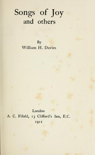 Songs of joy and others