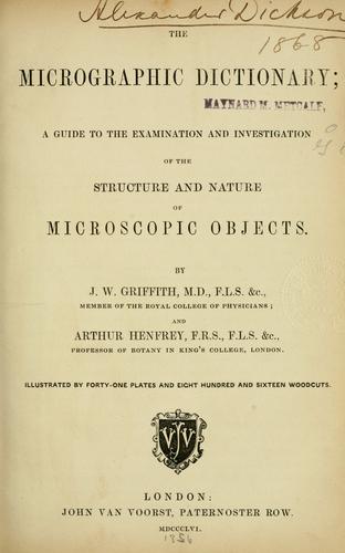 The micrographic dictionary