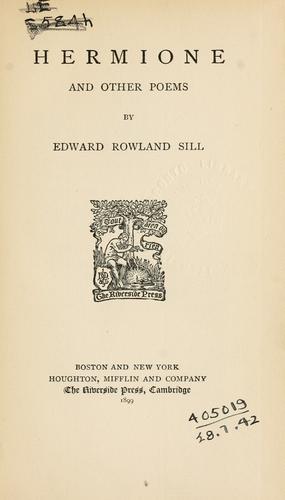 Hermione, and other poems