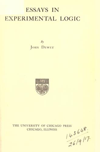 Essays in experimental logic