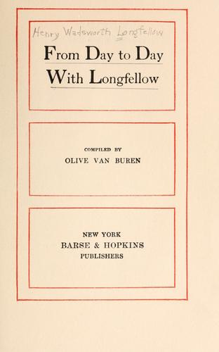 From day to day with Longfellow