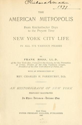 The American metropolis