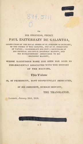 Poetry of the Magyars